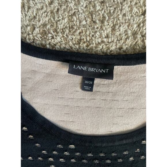 Lane Bryant Black Dot Triangle Pattern Sweater Dress - Size 26/28*** - Picture 4 of 7